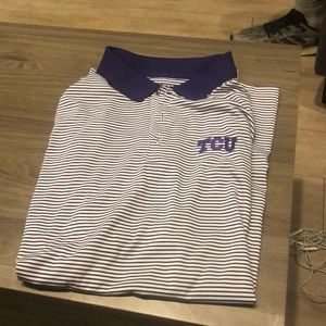 TCU Stripe Polo